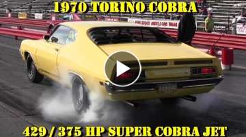 Super Cobra Jet Torino vs Olds 442 400 w/Tri Power - 1/4 mile Video - Pure Stock - Road Test TV �...
