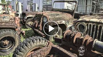 Abandoned WW2 jeeps 2016. Amazing abandoned military vehicles WW2. Deserted army cars