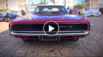 ULTRACOOL 1968 Dodge Charger R/T 440 - startup and great V8 sound