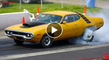 Drag Racing Muscle Cars at Ohio Edgewater Sports Park